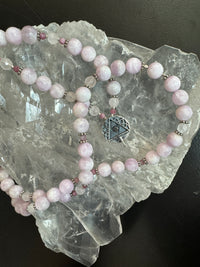 "Eye Am Magnetic"  Kunzite/Pink Tourmaline/Rose Quartz Necklace and Cradle- Interchangeable Sterling Silver Jewelry System Component
